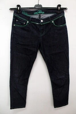 Iceberg Donna Pantalone Taglia 29/44 Cotone Blu Jeans Pant Woman Pants Logo - Imagen 1 de 4