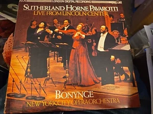 Set Sutherland Horne Pavarotti Live Lincoln Center LP London Digital Bonynce MB3 - Picture 1 of 11