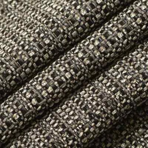Briggs Granite Black Textured Tweed Upholstery Fabric by the Yard - Picture 1 of 2