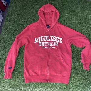 MIDDLESEX County College Jansport Hoodie Jacke Herren Small rot  - Bild 1 von 11