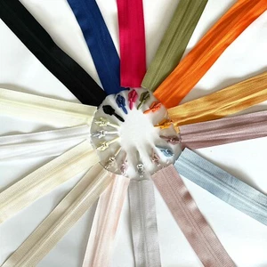 Heavy Duty Zip Continuous Invisible Zipper Tape size 5 in Assorted Colours - Picture 1 of 49