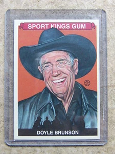 2012 Sportkings Serie E Poker DOYLE BRUNSON Base Regular Back Razor Leaf #246 - Foto 1 di 1