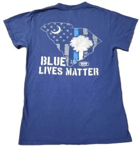 Riverbed Threads Blue Lives Matter Small T-shirt Blue SC South Carolina S Kids - Picture 1 of 3