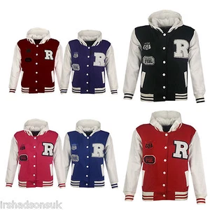 NEW KIDS GIRLS BOYS BASEBALL ORLANDO JACKET HOODIE R FASHION FOX 61 SIZE 2-13Yr - Picture 1 of 21