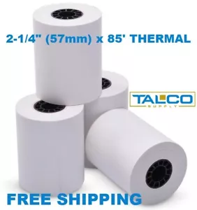 (50) CLOVER MINI / MOBILE (2-1/4" x 85') THERMAL PAPER ROLLS ~FREE SHIPPING~ - Picture 1 of 1