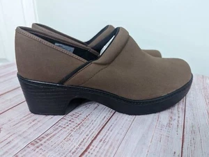 NIB Lands End Womens 10 Wide Clog Shoe Camden Spice Brown  - Picture 1 of 9