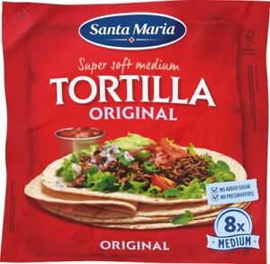 Santa Maria Tortilla Wraps Medium Szwedzka mąka pszenna Tortilla 320 g