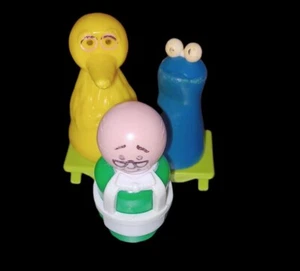 Vintage Fisher Price Muppets Little People Big Bird Cookie Monster mr hooper - Picture 1 of 1
