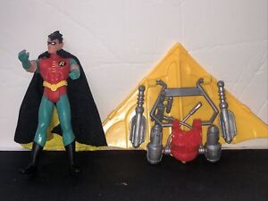 Batman Animated Series Robin Figure Turbo Glider 1993 Kenner Loose Complete DC