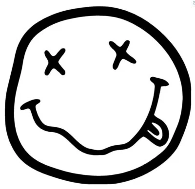 ORACAL Nirvana Face band Logo Vinyl Decal Laptop Car Window Speaker Sticker