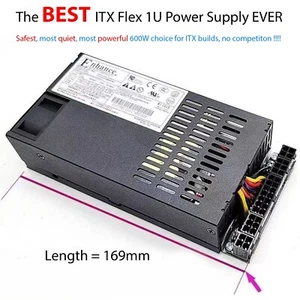 PSU Enhance MODULAR ENP-7660b 600w FlexATX 1U do obudów ITX Bezpieczne i ciche - Zdjęcie 1 z 7