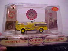CODE 3 LOS ANGELES CALIFORNIA CROWN PUMPER # 80 FIRE DEPARTMENT NEW IN BOX