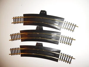 Bachmann 18" Radius wire Terminal rerailer Track HO Scale, Brass Rail, 3 PIECES - Picture 1 of 10