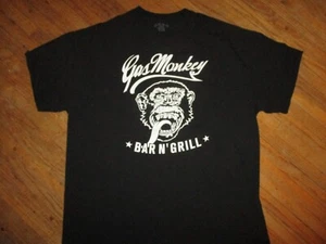 GAS MONKEY BAR & GRILL T SHIRT Garage Mechanic Logo GMBG Black Tee Adult XL - Picture 1 of 3