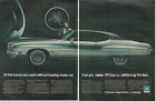1971 GM Pontiac 1972 Model Luxury LeMans More Car Than You Need Print Ad 2 Page
