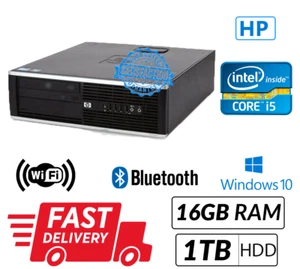Fast HP 8200 Elite SFF PC Intel i5@3.10 2ND Generation 16GB RAM 1TB HDD Win 10 P - Afbeelding 1 van 3