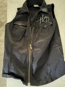 Harley-Davidson Damen Med Sleeveless Full Zip Bling Shirt, - Bild 1 von 5