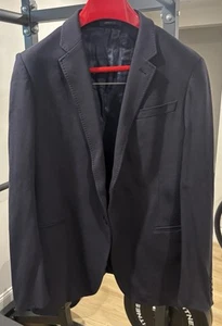 Amani Collezioni Mens Sz 42-44R/L Sport Coat Blazer Soft Unstructured Navy Blue - Picture 1 of 14