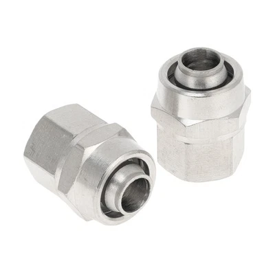 Conectores aire 1/2" H-1/8" Bspt,cobre niquelado,2 uds plateado - Imagen 1 de 4