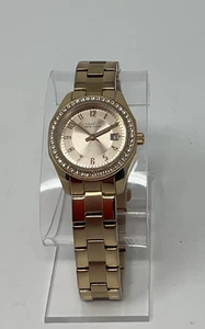 Caravelle New York Rosegold Kristall Damenuhr - neue Batterie, läuft! - Bild 1 von 10