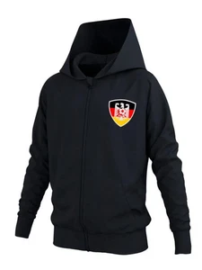 CRIVIT Kinder Sweatjacke DEUTSCHLAND Schwarz 98/104 - 2-4 Jahre - Bild 1 von 2