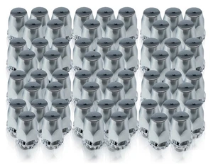 TORQUE 60 pcs of 33mm ABS Standart Push-on Chrome Lug Nut Covers for Semi Truck - Picture 1 of 5