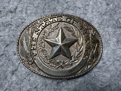 The State of Texas Mens Womens Belt Buckle Lone Star Cowboy Western - Image 1 of 3