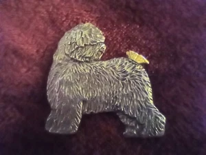 Alter englischer Schäferhund / Schmetterling Pin 58B Hütehund Schmuck b Cindy A. Conter   - Bild 1 von 2