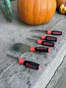Snap-on Tools NEW Orange Instinct Handle Inspired Pumpkin Carving Set 3087-9 - Picture 1 of 8