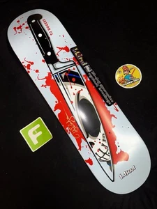 RARE DOUBLE SIGNED TJ Rogers Blind Reaper Knife Blade Skateboard Deck AUTOGRAPH - Picture 1 of 8
