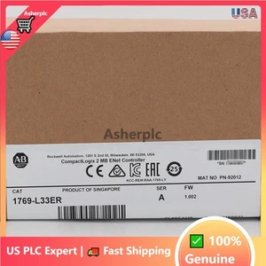 Nuevo controlador Allen-Bradley 1769-L33ER CompactLogix ENet 1769L33ER EE. UU. Free Tax - Imagen 1 de 3