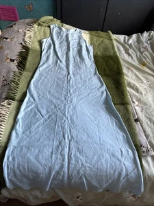 Vestido FENN WRIGHT MANSON Azul Cielo 100% Lino Maxi Calce y Acampanado Talla 14 - En muy buena condición - Imagen 1 de 10