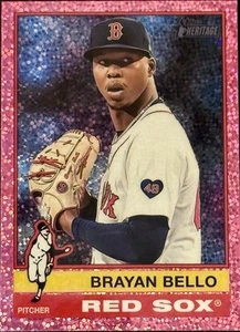 2025 Topps Heritage - Brayan Bello #384 rifrattore rosa cromato scintillante - Foto 1 di 2