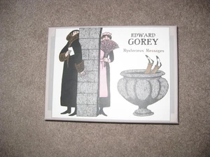 New Mysterious Messages by Edward Gorey Boxed 20 Notecards by Edward Gorey - Foto 1 di 1