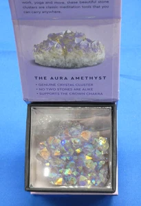 Arua Amethyst Chakra Collection Energy Gemstone Crystal Cluster Original Box New - Picture 1 of 7