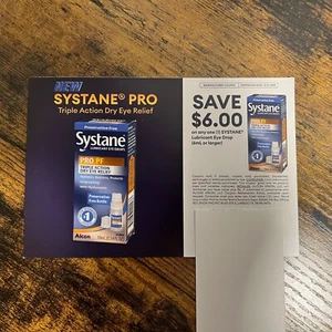 Coupon Save $6 off 1 Systane Lubricant Eye Drop (6mL or larger) expires 12/31/25 - Picture 1 of 2