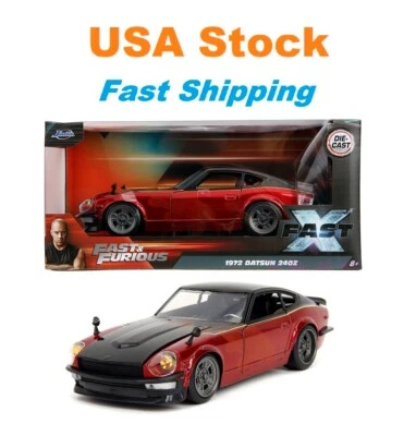 Fast And Furious 1972 Datsun 24oz "Fast X" JADA Diecast Car 8" 1:24 - Image 1 of 4
