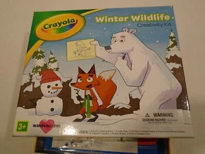 Craft Kit Winter Wildlife Crayola Stickers ,pad, Coloring book, crayons plus - Picture 1 of 4