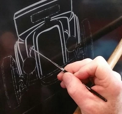 # 4/0 (0000) Lettering Outline / Detail Multi Use Brush - because PRO'S KNOW Foto 1 de 4