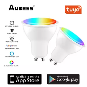 Lampadina LED Wifi Smart Gu10 RGB+CCT funziona con Alexa Google Home Aubess - Foto 1 di 15