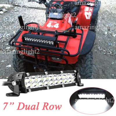 7-дюймовая светодиодная прожекторная полоса для квадроциклов с двумя рядами подходит для Honda FourTrax 300 1993-2000 годов выпуска - Изображение 1 из 4