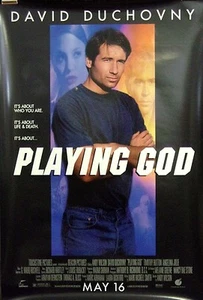Playing God Original Double Sided Movie Poster David Duchovny Angelina Jolie - Picture 1 of 1