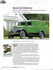 1935 INTERNATIONAL HARVESTER C-10 PANEL TRUCK 3 page COLOR Article