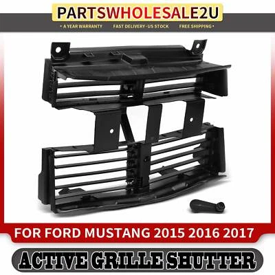 Conjunto de obturador de rejilla activo sin motor para Ford Mustang 2015 2016 2017 negro Foto 1 de 4