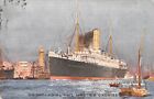 Rms Orontes At Port Said ~ Orient Ship, Service To Australia Used Paquebot 1908