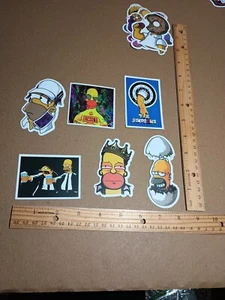 The Simpsons Sticker Lot Homer Duff Beer Acid Trip Adult Humor Skateboard Phone - Picture 1 of 8