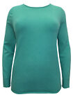 Evans fein gestrickte aquagrüne Damen-Pullover-Bluse Übergröße 16 18 20 22 24 28