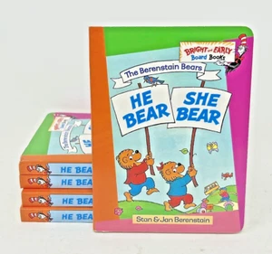 The Berenstain Bears "He Bear She Bear" Hardcover lot Of 5 Books NEW - Picture 1 of 5