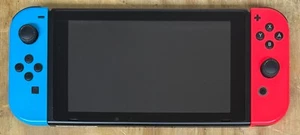 Nintendo Switch HAC-001 32GB - Console - Neon Red / Blue Joycons - Picture 1 of 4