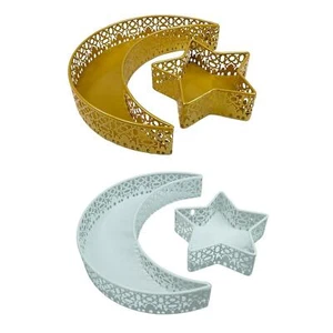 Moon and Star Tray Party Supply Snack Container for Countertop Celebration - Picture 1 of 7